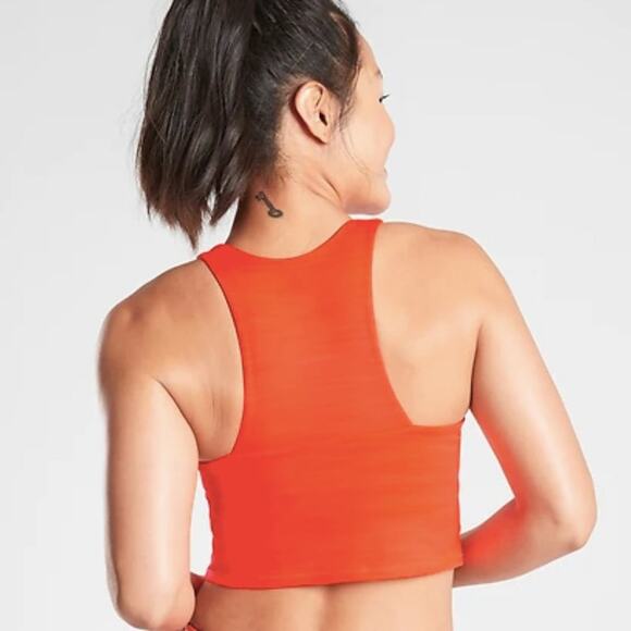 Athleta Ultimate Space Dye Crop Workout Tank Top in SuperSonic - Picture 2 of 6